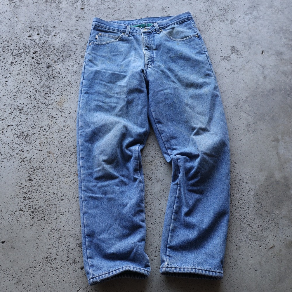 Vintage 90s LL Bean Double L Fleece Lined Jeans Mens Size 32x32 Classic Fit